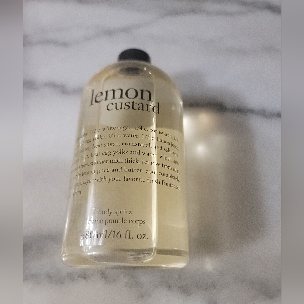 NEW Philosophy Lemon Custard 16 oz body spritz with no pump